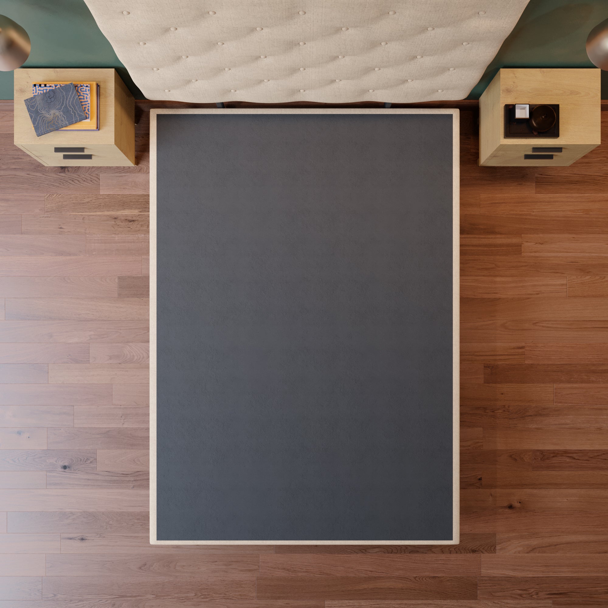 Cama Tradicional Quintana Lino Beige