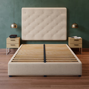 Cama Armable Quintana Lino Beige