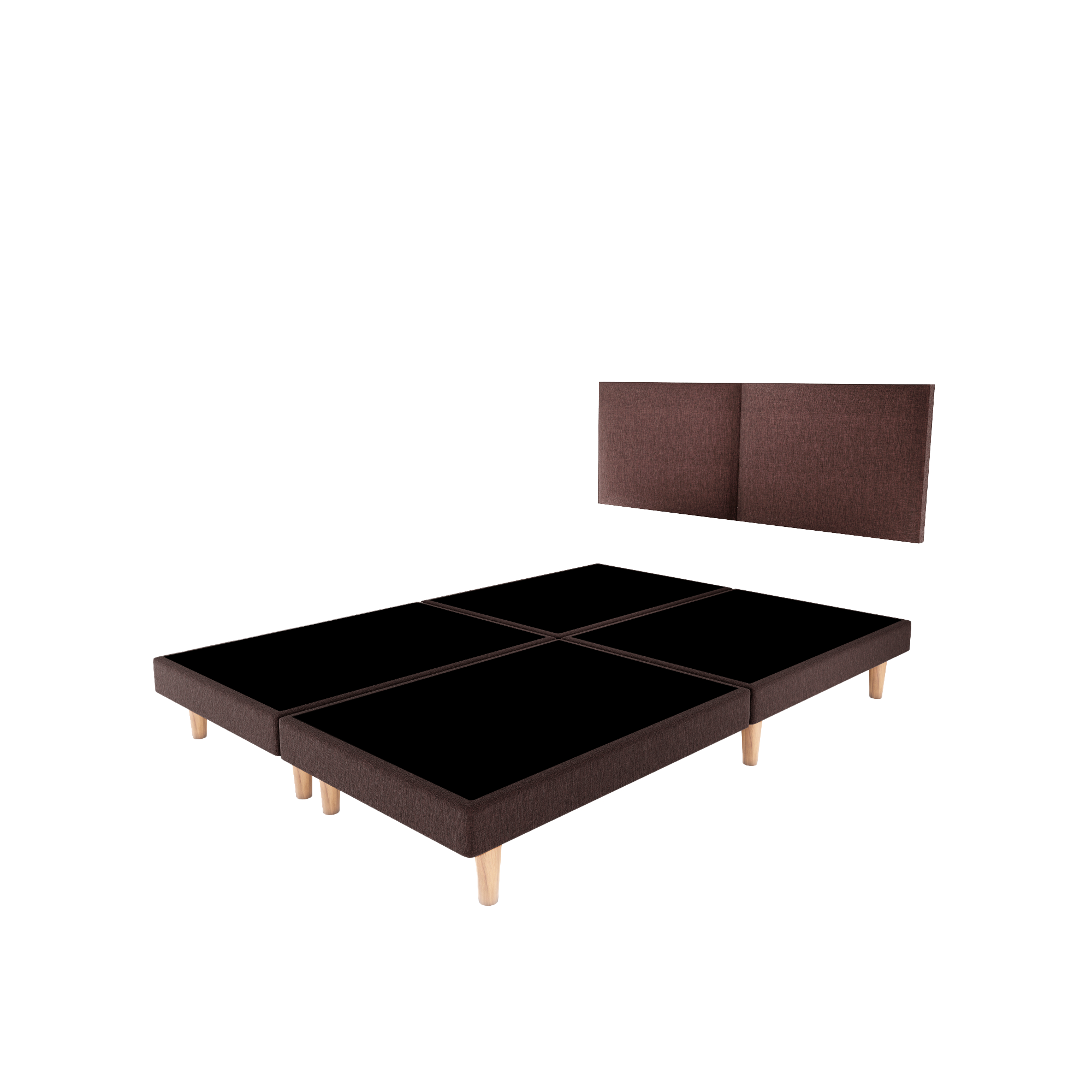 Cama Modular Praga Lino Chocolate