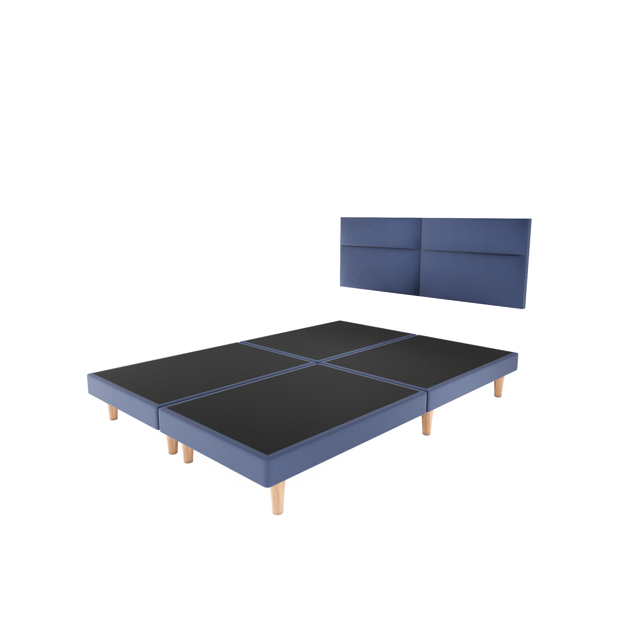 Cama Modular Cairo Lino Azul