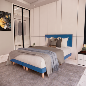 Cama Modular Cairo Lino Azul