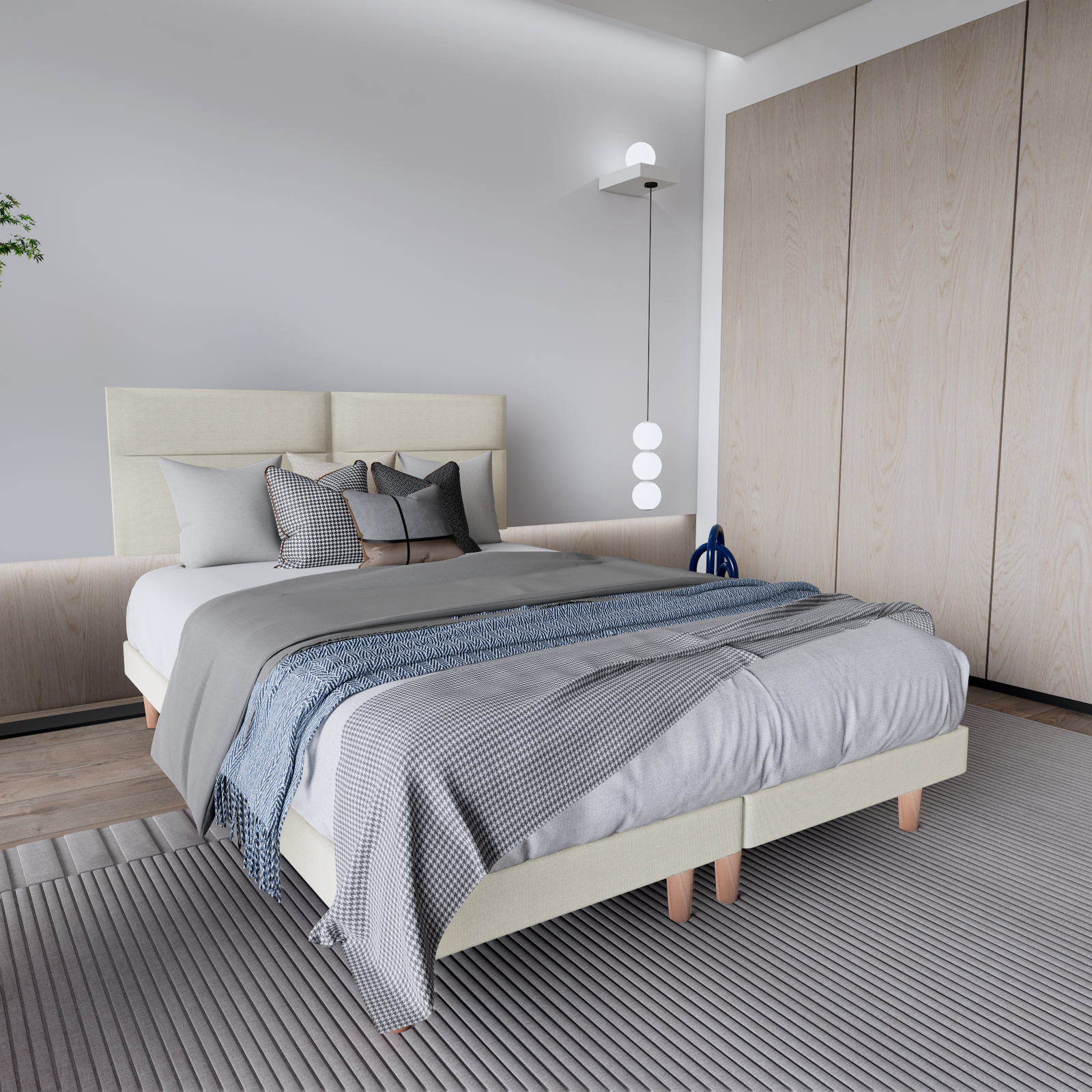 Cama Modular Cairo Lino Beige