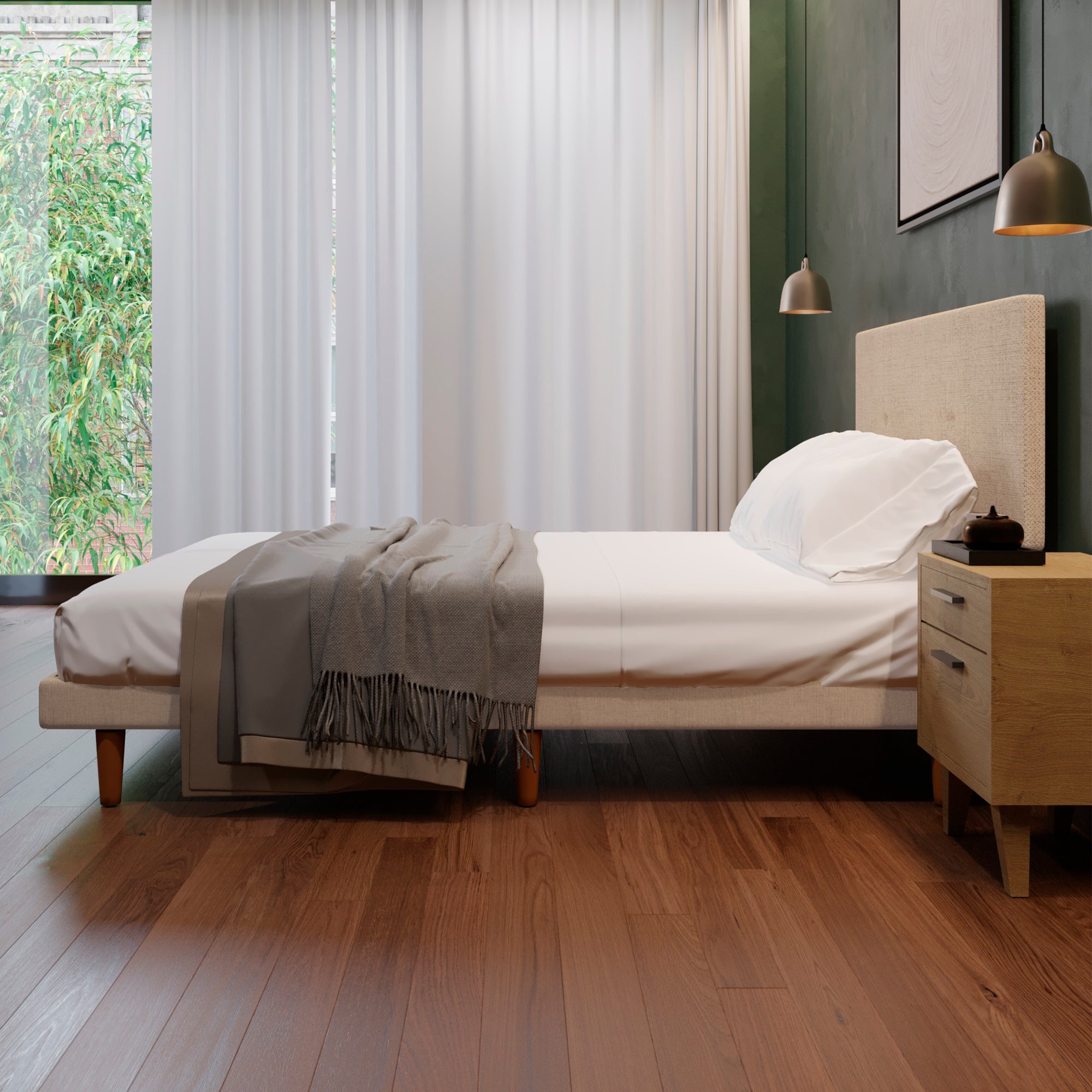 Cama Tradicional Urban Lino Beige