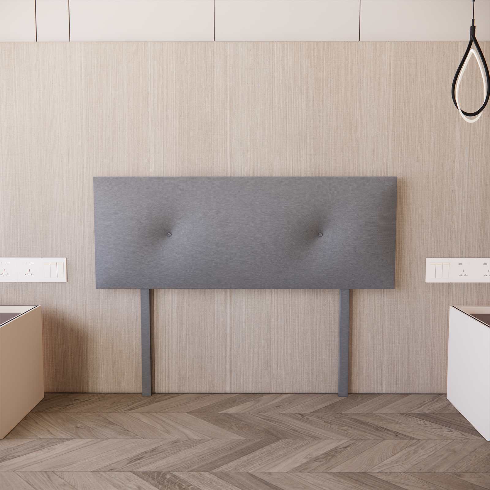 Cabecera para Base de Cama Urban Lino Gris