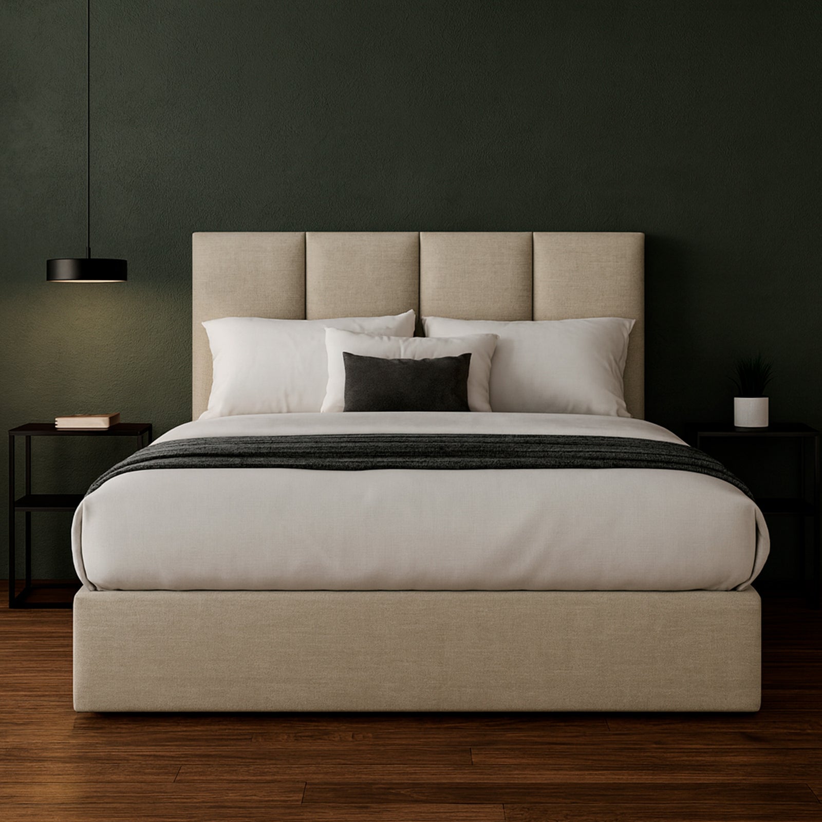 Cama Armable Napolés Lino Beige