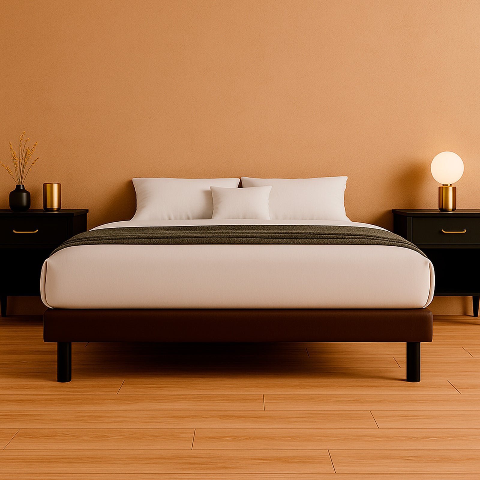 Base de Cama Urban Vinil Chocolate