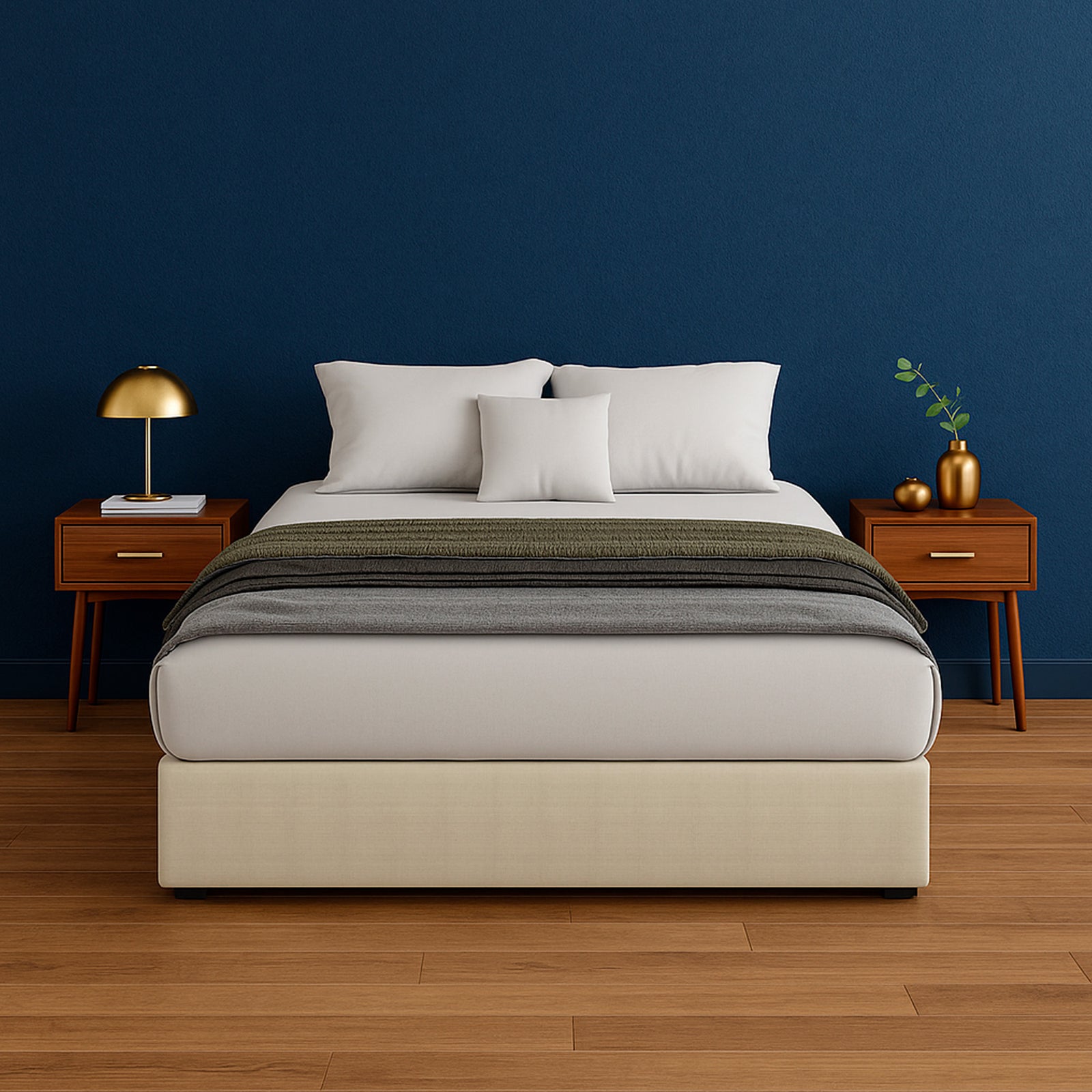 Base de Cama Roma Lino Beige