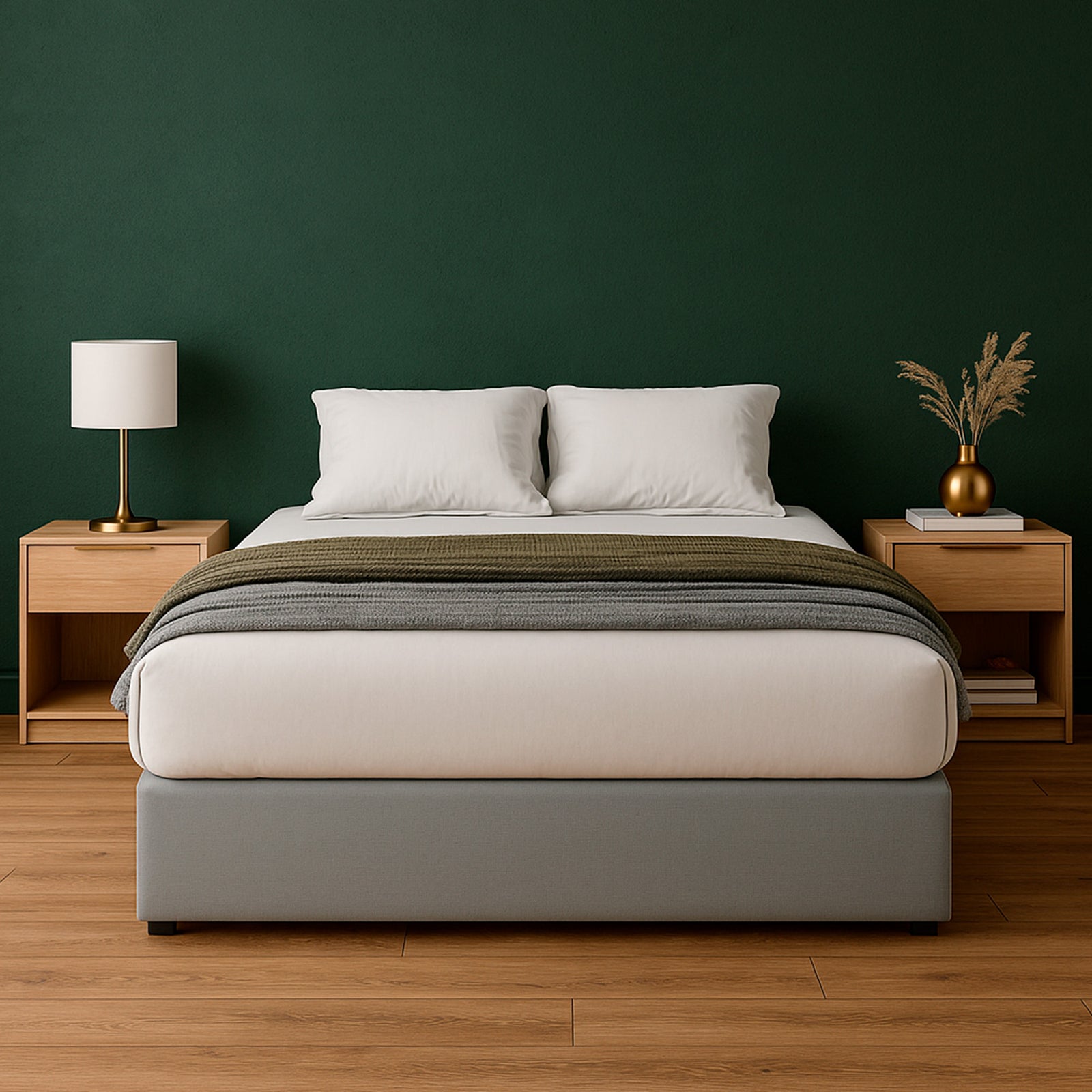 Base de Cama Roma Lino Gris