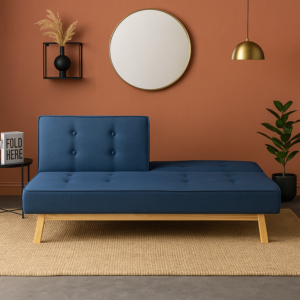 Sofa Cama Margarita Azul