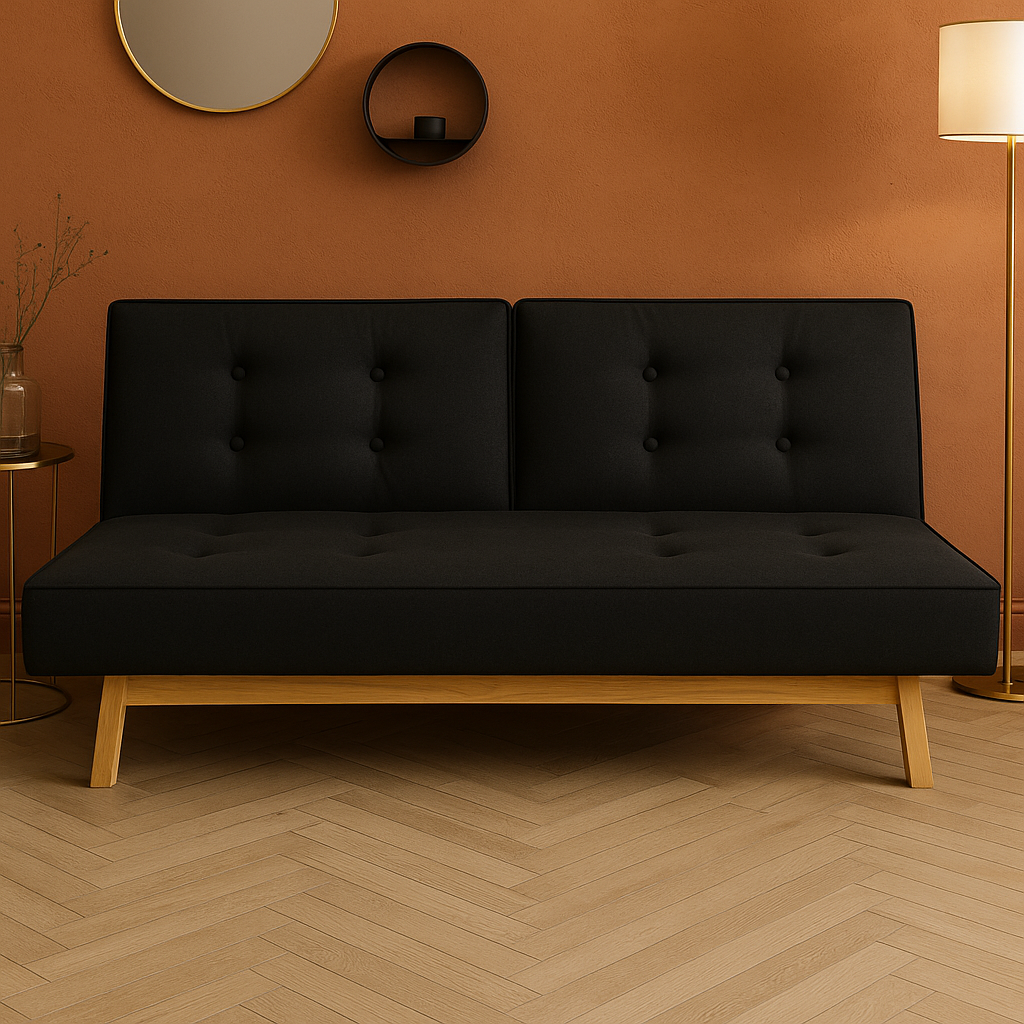 Sofa Cama Margarita Negro